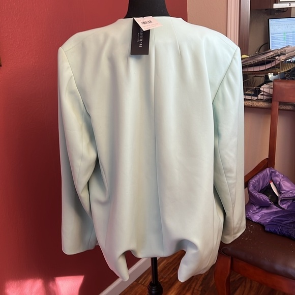 NEW Lafayette 148 New York Luther Open Front Blazer in Chablis Size 18 - Picture 6 of 10